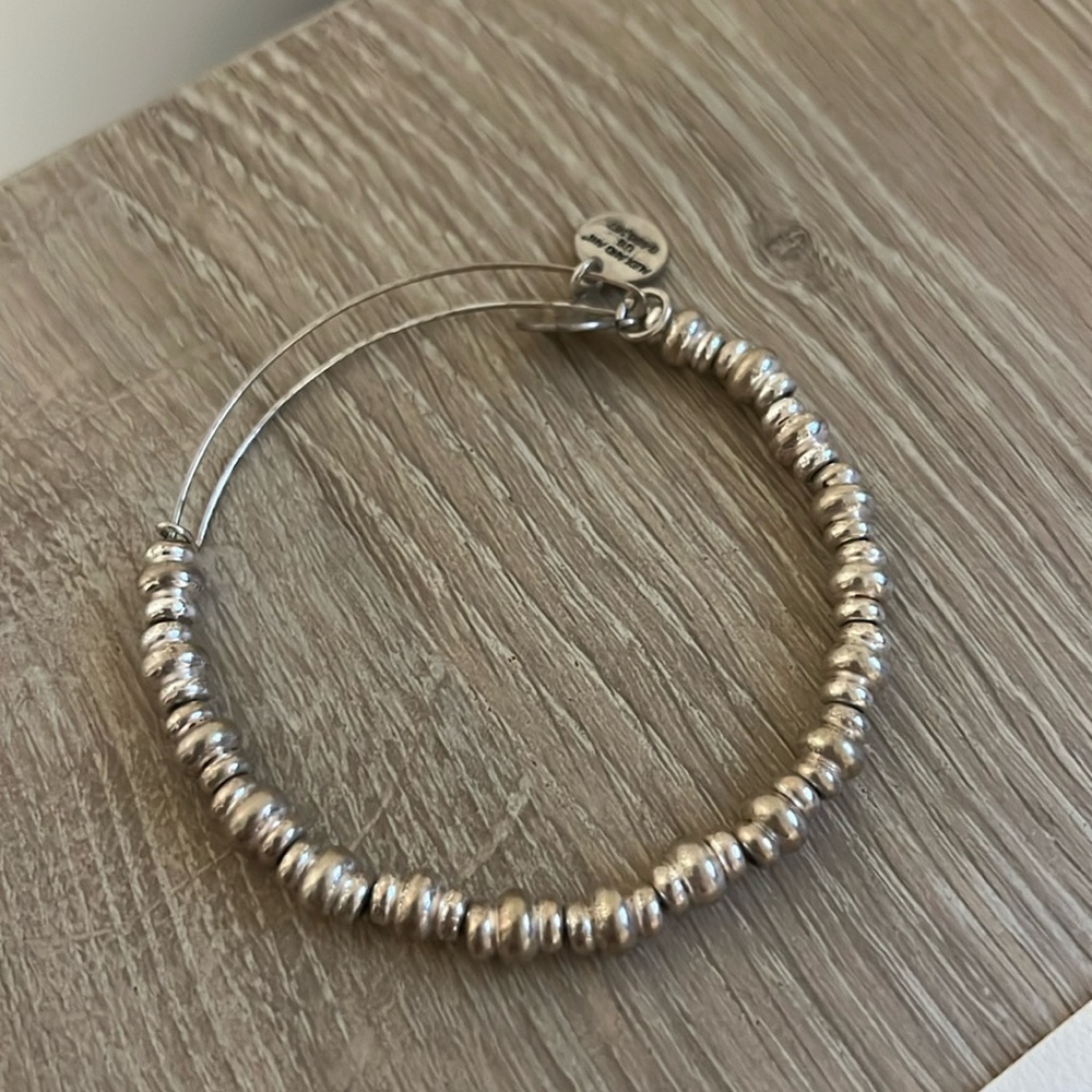 Alex and Ani Rocker Beaded Bracelet - Silver